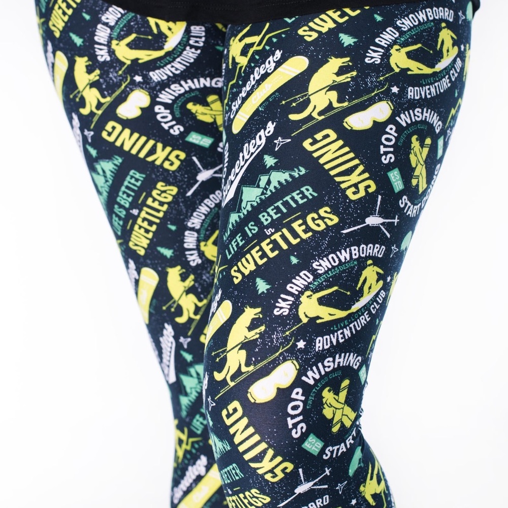 BNWT SweetLegs “Lift Pass” Petite Size (Fits most 00-6) full length leggings
